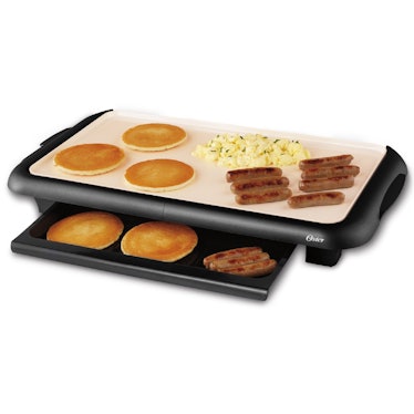 Oster Titanium Infused DuraCeramic Griddle with Warming Tray