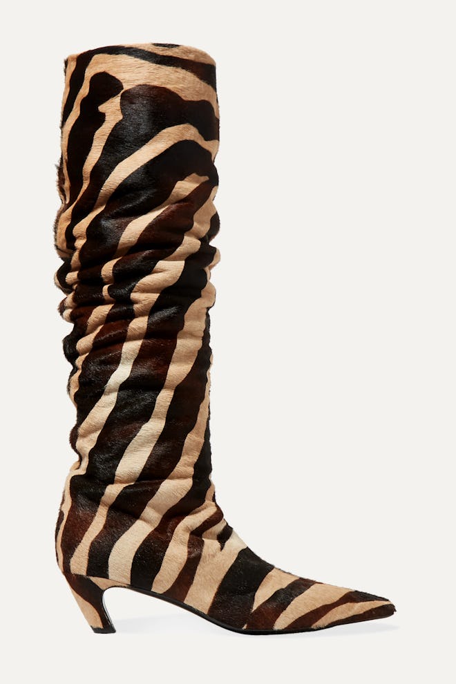 Zebra-Print Boots