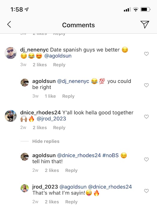 Ashley G. and Jose from Temptation Island Season 2 flirt on Instagram