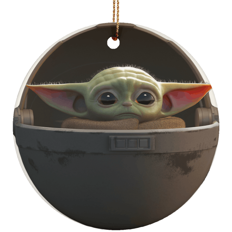 Baby Yoda Floating Pod Ornament