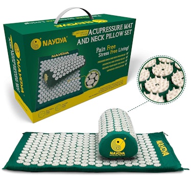 Nayoya Back & Neck Pain Relief - Acupressure Mat and Pillow Set