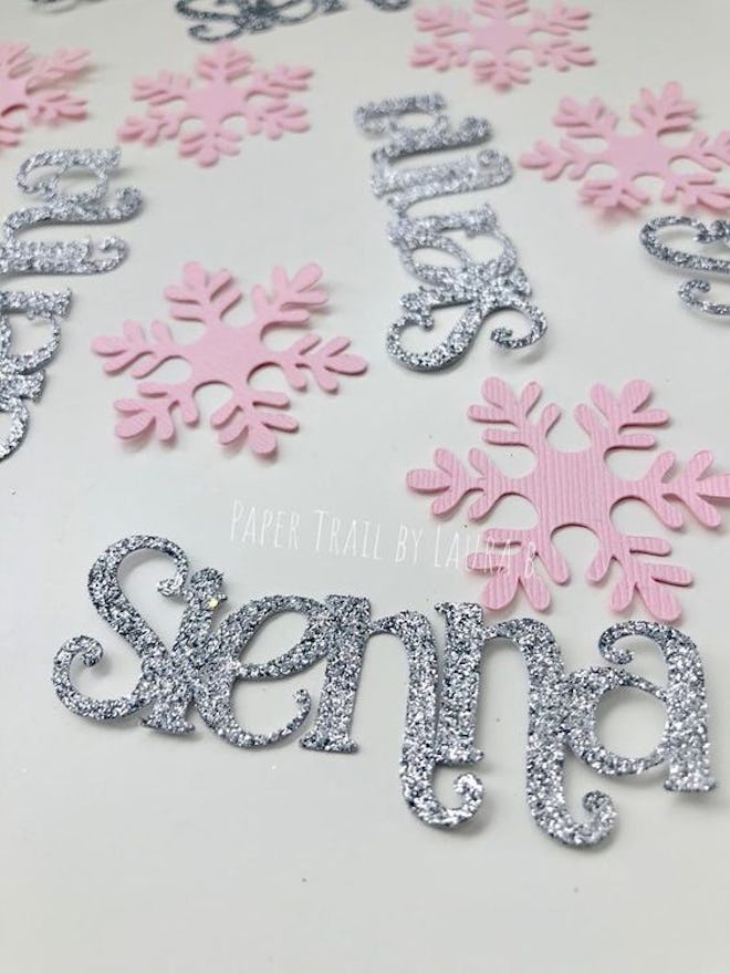 Baby It's Cold Outside Banner Set - Silver Glitter Winter Baby Shower Decorations