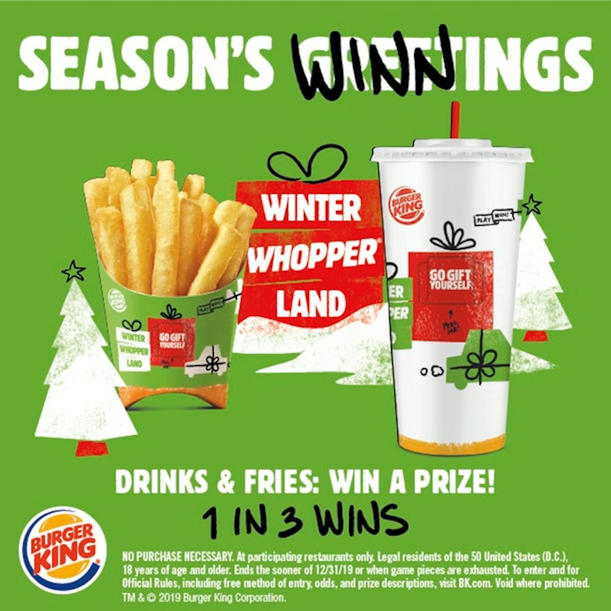 Here's How To Play Burger King's Winter Whopperland Game For A Chance