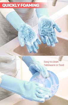 ANZOEE Reusable Silicone Dishwashing Gloves
