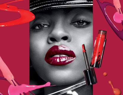 MAC's Patent Paint Lip Lacquer features 15 shiny shades