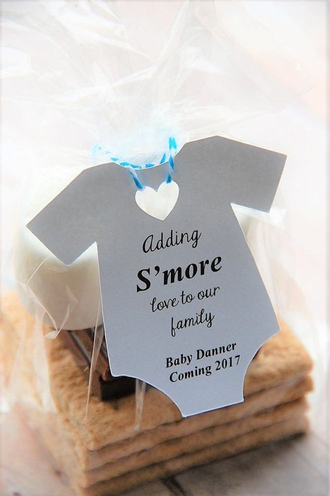 Adding S'more Love to our Family Baby Shower Party Favor Gift Tags