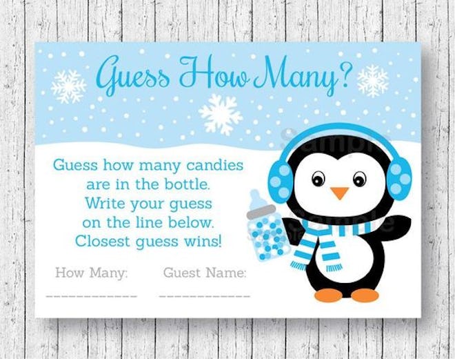 Cute Penguin Guess How Many Game