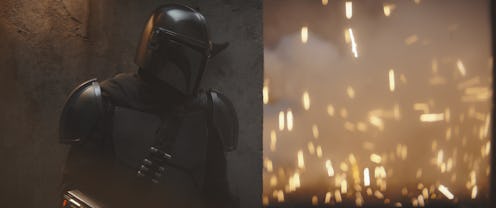 Pedro Pascal as Mando in The Mandalorian