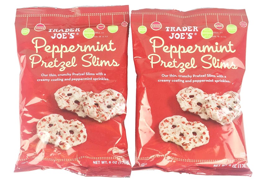 Trader Joe's Peppermint Pretzel Slims are the salty and savory holiday treat you seek.
