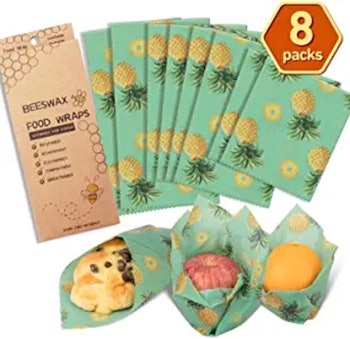 AwesomeWare Beeswax Wrap Reusable Food Wrap (8-Pack)