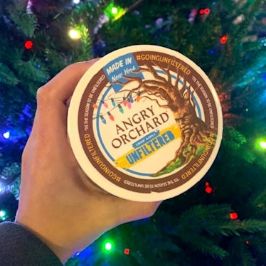 Tipsy Scoop's Angry Orchard Unfiltered Boozy Cider Ice Cream is here to make your holidays bright.