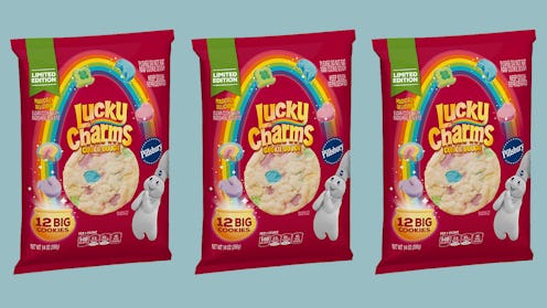Pillsbury just released ready-to-bake Lucky Charms cookies.