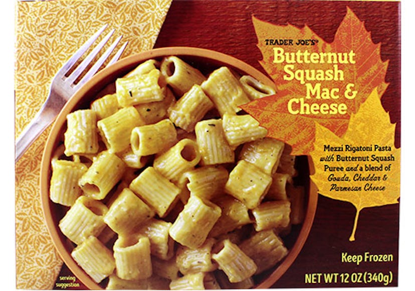 Trader Joe's frozen mac and cheese can be easily improved by adding some protein or veggies.
