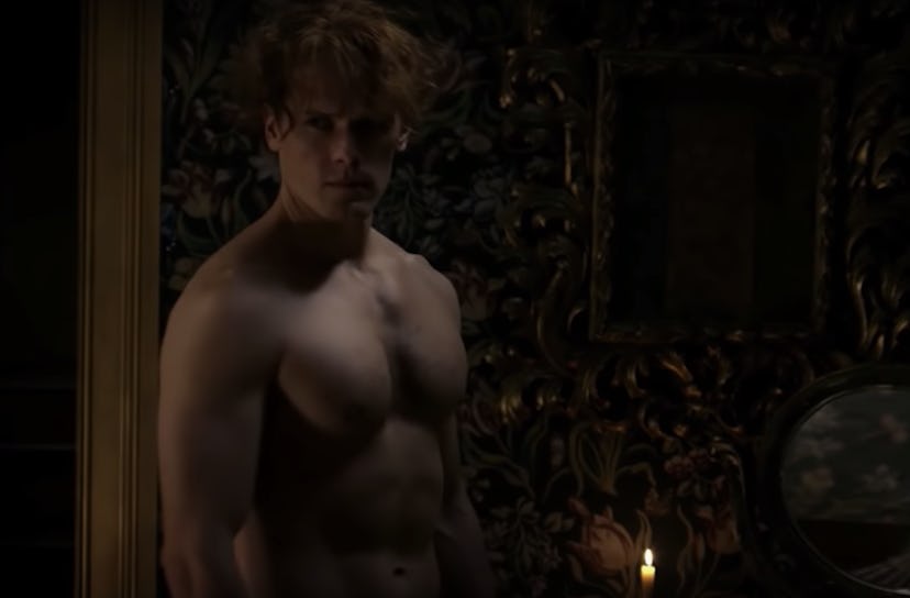An image of Jaime Fraser in the buff.