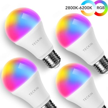  T TECKIN Smart Light Bulbs (4-Pack)