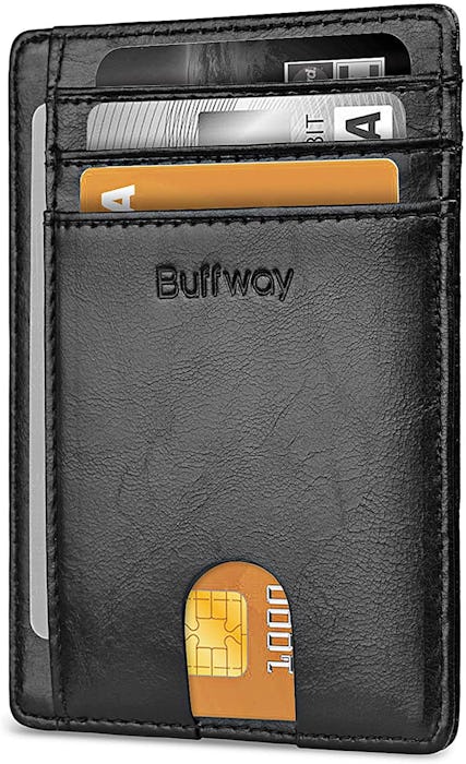 Buffway Minimalist RFID Blocking Leather Wallet