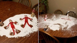 Siarra Swanson's cat destroyed her mom's Elf on the Shelf display.