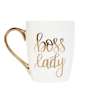 Sweet Water Decor Boss Lady Gold Coffee Mug