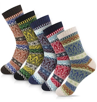 OKISS Women's Winter Socks (5-Pack)