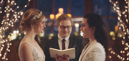 Zola same-sex couple wedding ad Hallmark