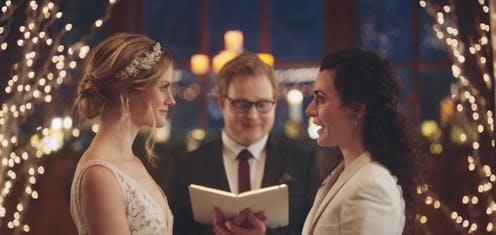 Zola same-sex couple wedding ad Hallmark