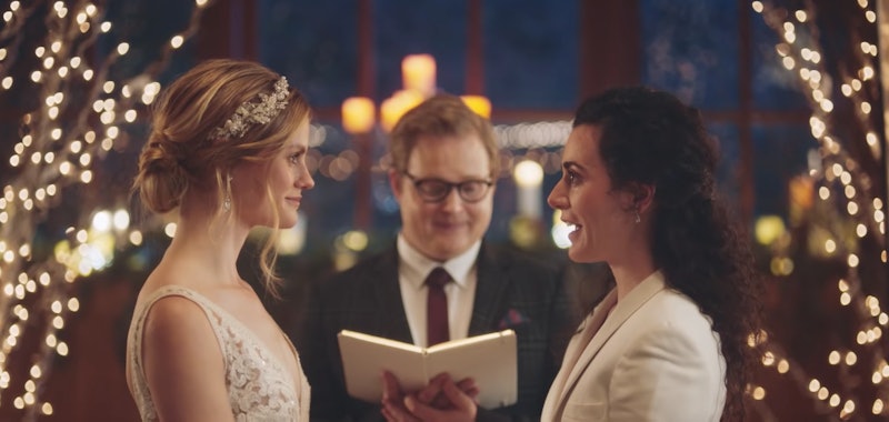 Zola same-sex couple wedding ad Hallmark