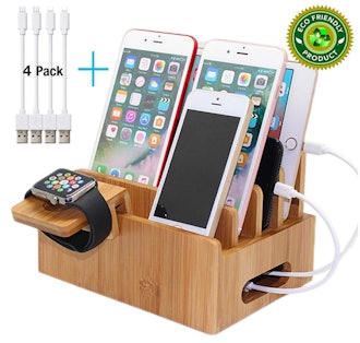 Pezin & Hulin Bamboo Charging Stations for Multiple Devices