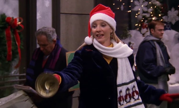 Phoebe tried to collect money for charity in 'Friends' Season 5's holiday episode.