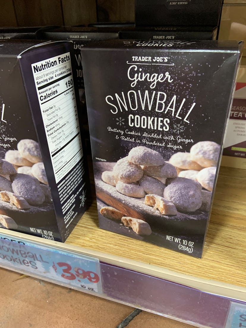 best trader joe's holiday desserts: ginger snowball cookies
