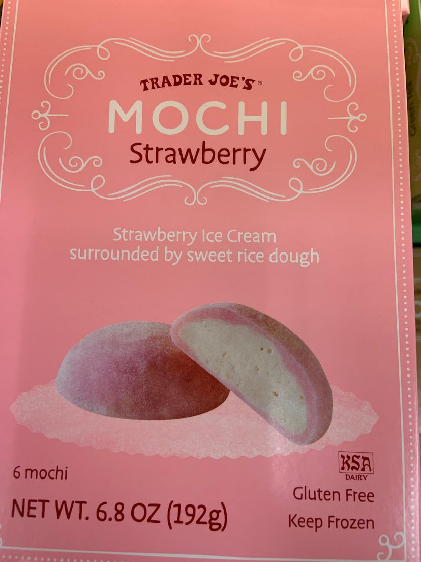best trader joe's holiday desserts: mochi strawberry