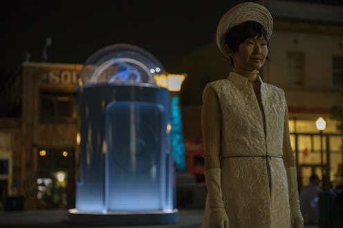 Lady Trieu captures Dr. Manhattan in the finale of Watchmen Season 1.