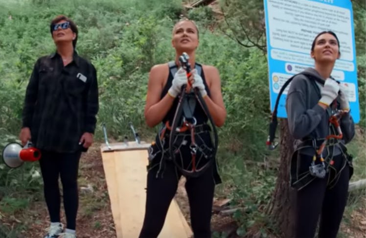 A screenshot from the Kardashians' family bonding vacation video.