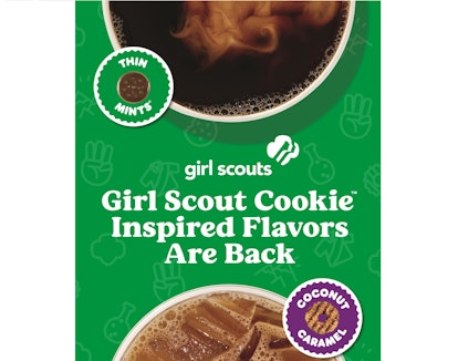 Dunkin's Girl Scout Cookie flavors are coming back in 2020.