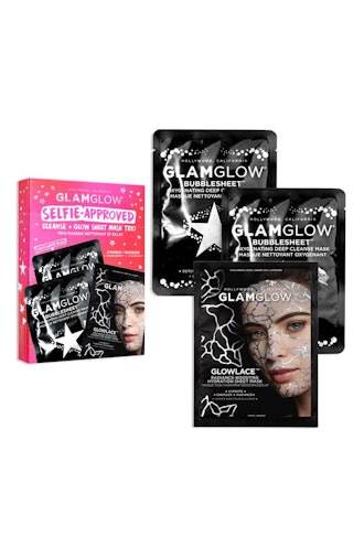 Selfie-Approved Cleanse + Glow Sheet Mask Trio