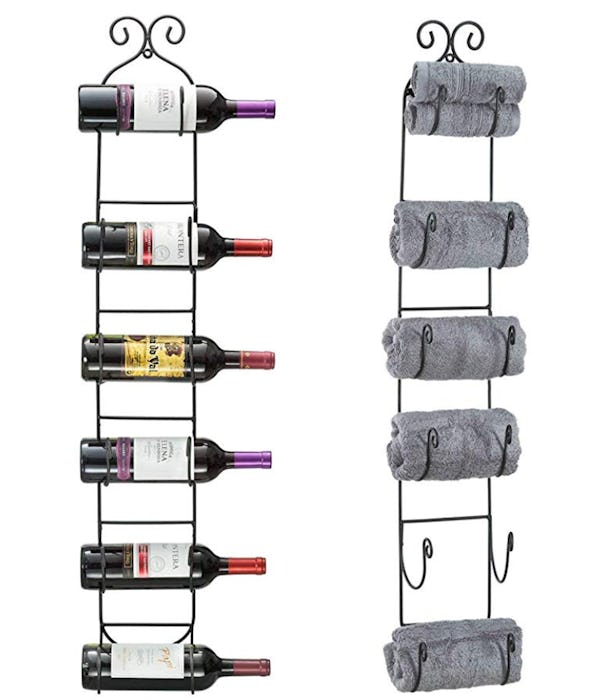 Sorbus Wall Mount Wine/Towel Rack