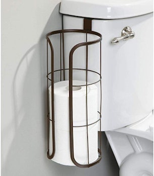 mDesign Over The Tank Hanging Toilet Paper Holder