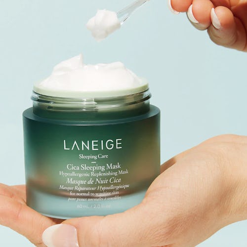 Laneige's new Cica Sleeping Mask helps soothe redness