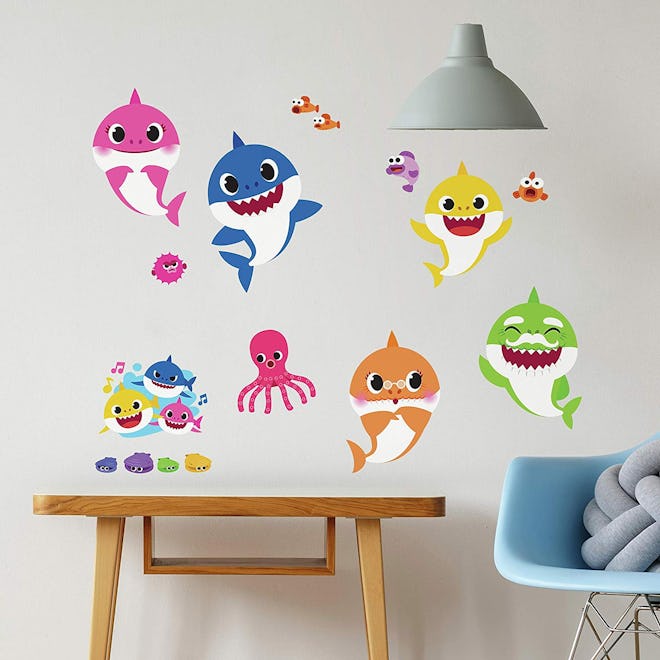 RoomMates Baby Shark Peel And Stick Wall Decals