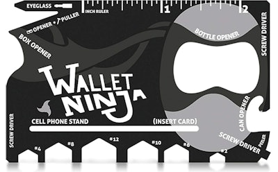  Wallet Ninja Credit Card Multitool