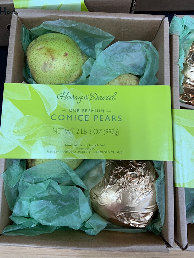 best trader joe's holiday desserts: comice pears