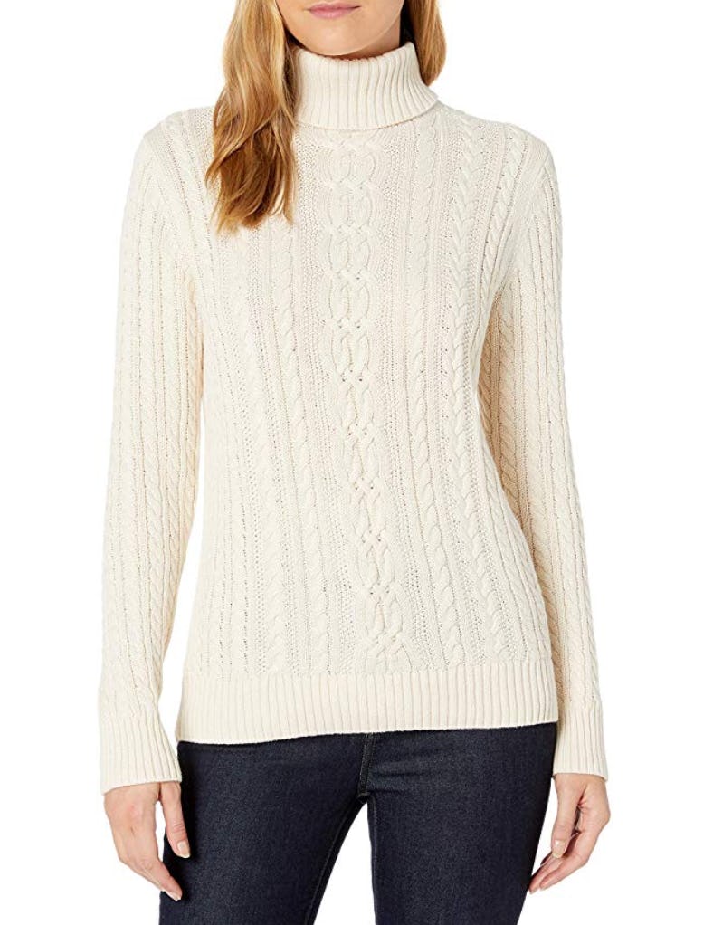 Amazon Essentials Fisherman Cable Turtleneck Sweater