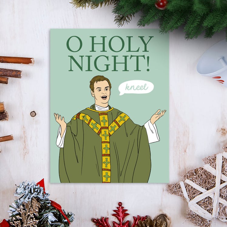 Fleabag Hot Priest Holiday Greeting Card