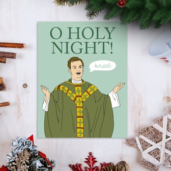 Fleabag Hot Priest Holiday Greeting Card