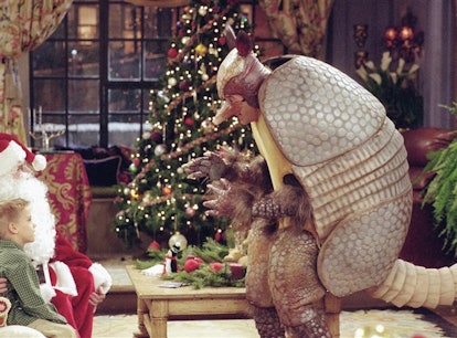 Ross dresses up as the Holiday Armadillo on 'Friends.'