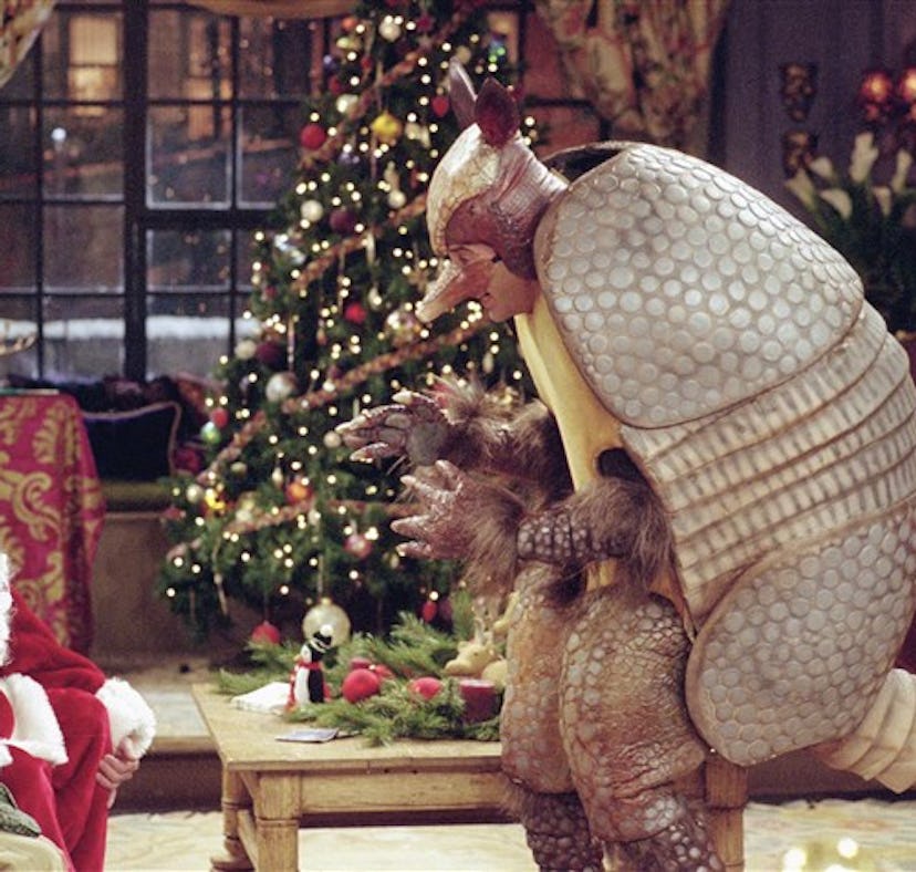 Ross dresses up as the Holiday Armadillo on 'Friends.'
