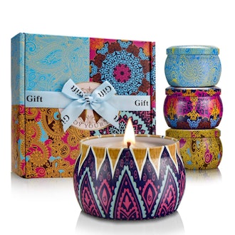 Yinuo Light Scented Candle Set (Set Of 4) 