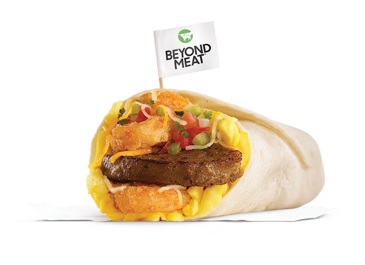  Carl's Jr.'s & Hardee's New Beyond Meat All-Day Menus include a breakfast burrito with a vegetarian...