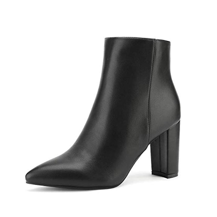 DREAM PAIRS Women's Chunky High Heel Ankle Booties