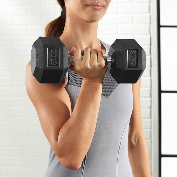 AmazonBasics 20-Pound Hex Dumbbell