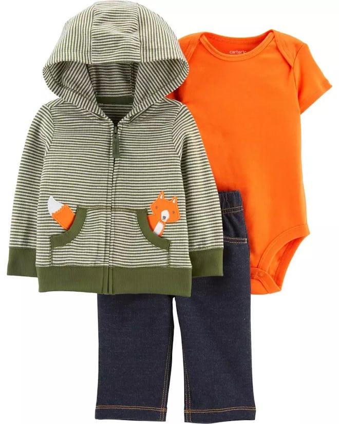 Carter's Baby 3-Piece Fox Little Jacket Set